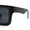 Matte - Black Logo, variant on Kush Graffiti Logo Hipster Horn Rim Thick Plastic Mens All Black Sunglasses White Logo