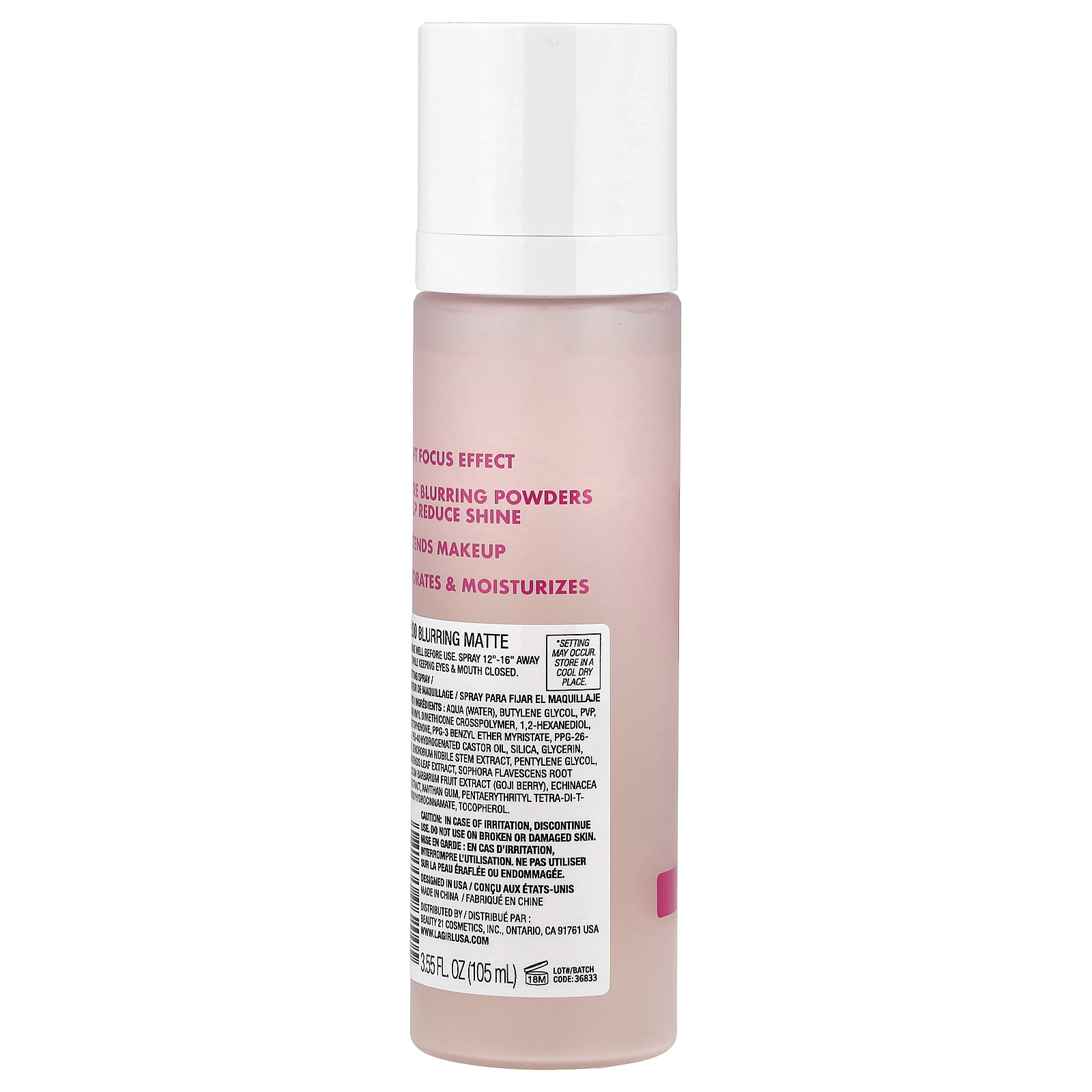 L.A. Girl Pro Perfect Setting Spray, Blurring Matte, 3.55 fl oz photo 2