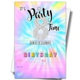 thumbnail image 1 of Vibrant Tie Dye 8th Birthday Invitations - 20 Colorful Invite Cards with Envelopes, Perfect for Celebrating a Fun and Festive Birthday Party!, 1 of 5