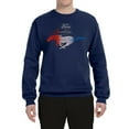 thumbnail image 2 of Wild Bobby, Classic Ford Mustang Car Logo, Cars and Trucks, Unisex Crewneck Graphic Sweatshirt, Navy, 3X-Large, 2 of 3