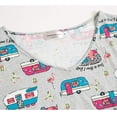 thumbnail image 3 of Tops de pijama para mujer con pantalones capri Conjuntos de pijama Ormromra CJWUS-6118, 3 of 5