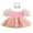 Pink, variant on Bagilaanoe Newborn Baby Girl Rompers Dress Daisy Print Short Sleeve Bodysuit + Headband 3M 6M 12M 18M 24M Infant A-line Princess Dresses