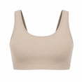 thumbnail image 4 of Women's Sports Bra Bikini Top - Push Up U Neck Tank Crop Bathing Suit Top, Solid Color Athletic Swim Top for Beach Pool Summer Outdoor Wear (S-XXL), 4 of 4
