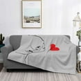 thumbnail image 2 of Naloa Animal Bulldog1 Flannel Fleece Throw Blanket for Bed Couch, Thick Blanket - All Seasons Suitable for Women, Men and Kids-60"x50", 2 of 6