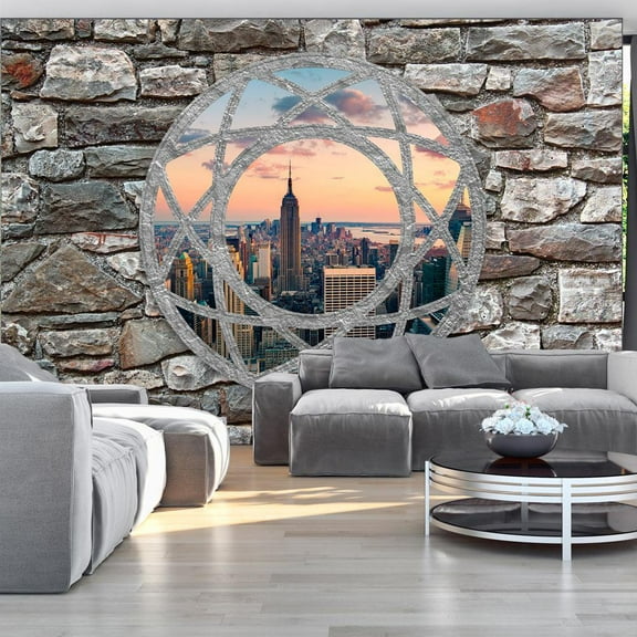 Tiptophomedecor Cityscape Wallpaper Wall Mural - View Of Skyscrapers