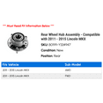 thumbnail image 2 of Rear Wheel Hub Assembly - Compatible with 2011 - 2015 Lincoln MKX 2012 2013 2014, 2 of 2