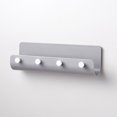 thumbnail image 3 of ROSENICE 1Set Wall Key Holders U Shaped Plastic Abs Homeowners Storage Rack Gray 11.6x2.8x1.6in, 3 of 8