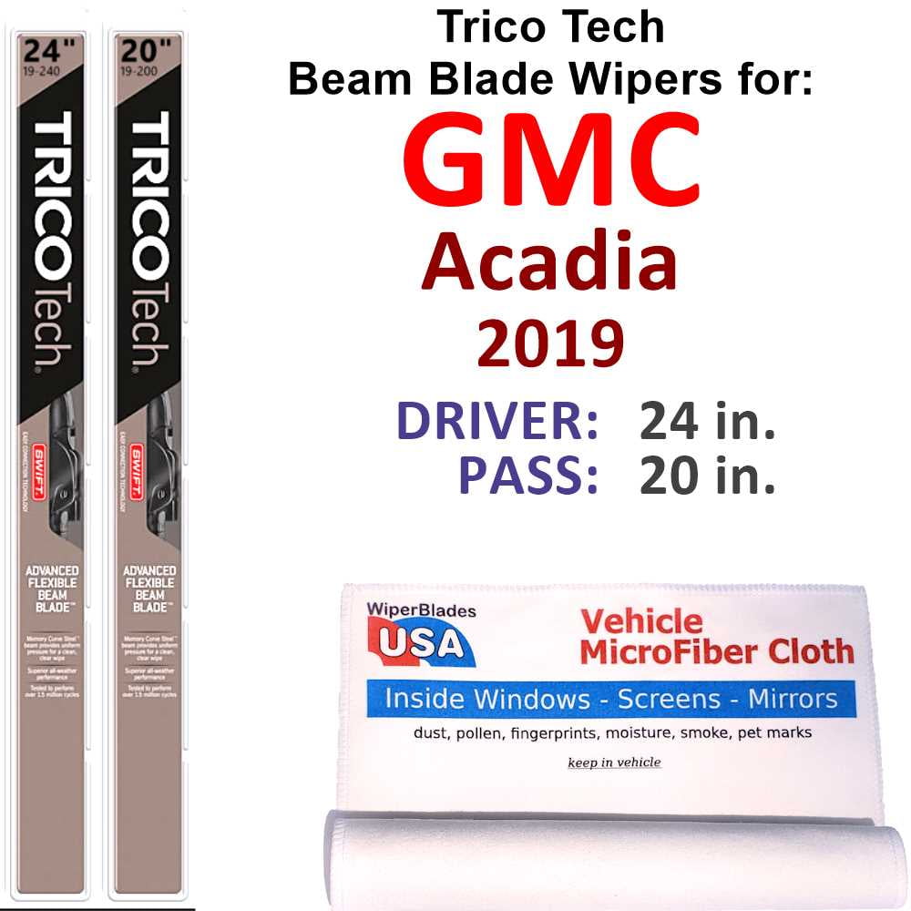 2019 GMC Acadia Beam Blade Wipers (Set of 2)