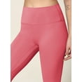 thumbnail image 3 of Made by Johnny Women's Peached Front Seamless Leggings with Inner Pocket Full-Length Yoga Pants XXL MAUVE, 3 of 6