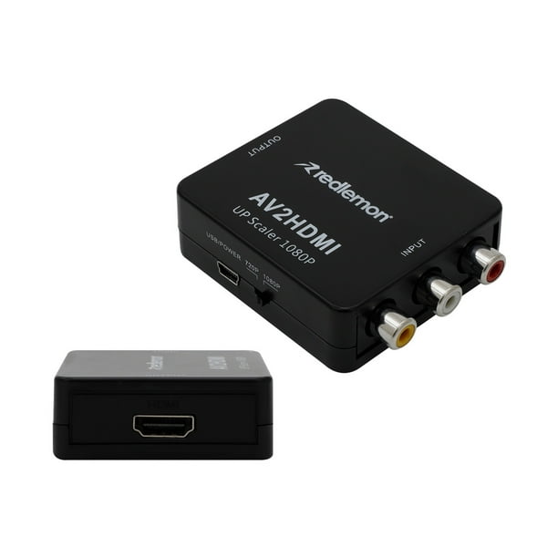 Convertidor RCA a HDMI Redlemon para Audio y Video 720p 1080p Xbox PS