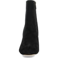 thumbnail image 4 of Sam Edelman Fawn Black Suede Stacked Block Heel Square Toe Fashion Ankle Boots (Black Suede, 6.5), 4 of 6
