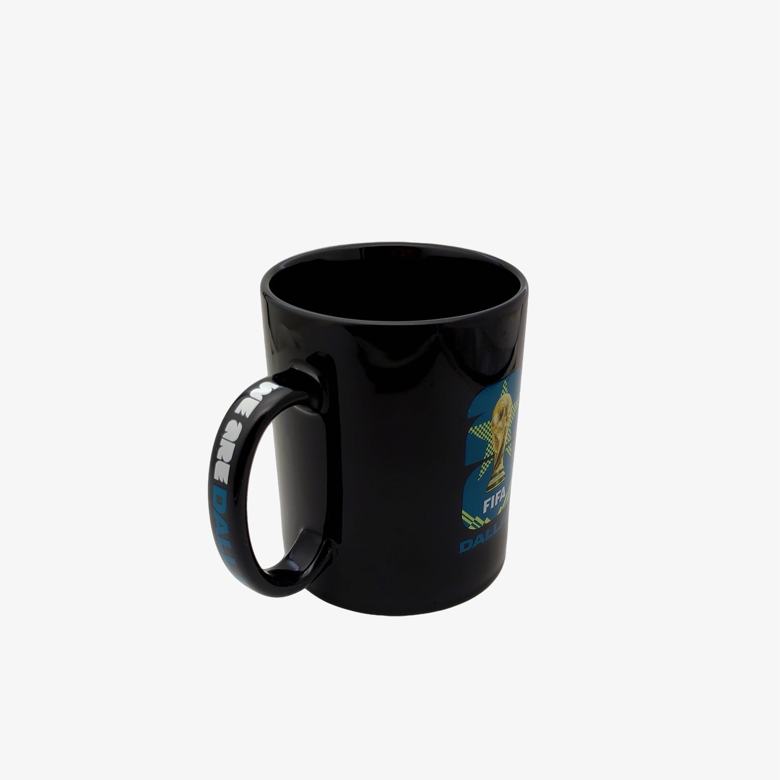 FIFA World Cup 2026 Host City Black Ceramic Soccer Mug - Dallas