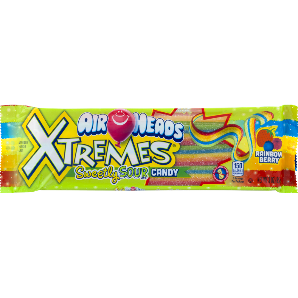 CANDY AIRHEADS XTREMES BELTS 3 OZ RAINBOW BERRY IN CNTR DSPL - Walmart ...