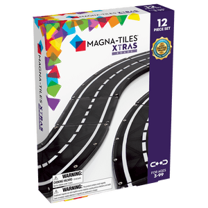 MAGNA-TILES XTRAS Roads 12-Piece Magnetic Set
