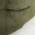 thumbnail image 2 of Green Bean Bag Chair-w/Armrests, High-Density Foam for Living room, Bedroom, 2 of 7