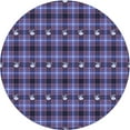 thumbnail image 1 of Ahgly Company Machine Washable Indoor Round Transitional Medium Slate Blue Area Rugs, 3' Round, 1 of 7