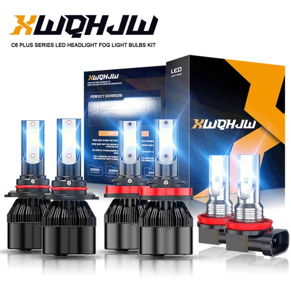 For Toyota Camry 2007- 2014 LED Headlight Bulbs Kit High / Low Beam   Fog Light 6000K White