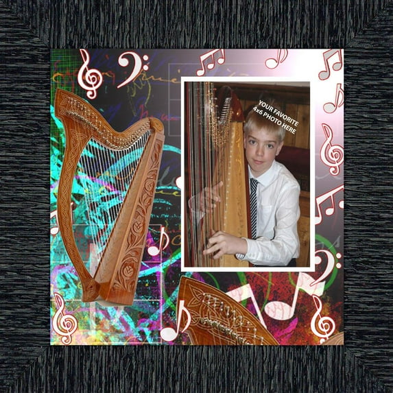 Harp, Concert Band Personalized Picture Frame,, 10X10 3519
