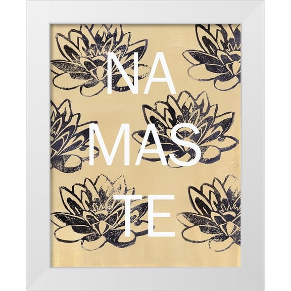 Seay, Anne 12x14 White Modern Wood Framed Museum Art Print Titled - Namaste