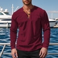 thumbnail image 2 of VJATTWR Men's Crewneck Striped T-Shirt Soft Elastic Tees S, 2 of 4