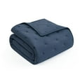 thumbnail image 2 of Mainstays 3-Piece Comforter Set, Washed Indigo, Double Queen, 2 of 9