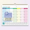 thumbnail image 4 of 2026 Calendar Wall,2026 Calendars,Wall Calendar 18 Monthly From January 2026 2026 Calendar With Twin Wire Binding Hanging Hook Large Hanging Calendar With Thick Paper For Home,14.04*10.92*0.78 in, 4 of 7
