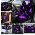 thumbnail image 2 of KUIFORTI Blue Butterfly Car Seat Covers Full Set with Steering Wheel Cover Women Set of 13 Pack Car Accessories Interior Aesthetic Car Decorations Kit, 2 of 5