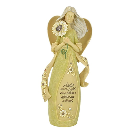 Enesco Aunt Angel - One Figurine 9.25 Inch, Resin - Wings Inspiration Bond 6005240