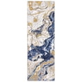 thumbnail image 6 of JoanKaren 2'x6' Modern Marble Runner Area Rug,Washable,Abstract Marble Pattern,Non Slip,2'x6' for Bedroom Entryway,Hallway,Blue, 6 of 8
