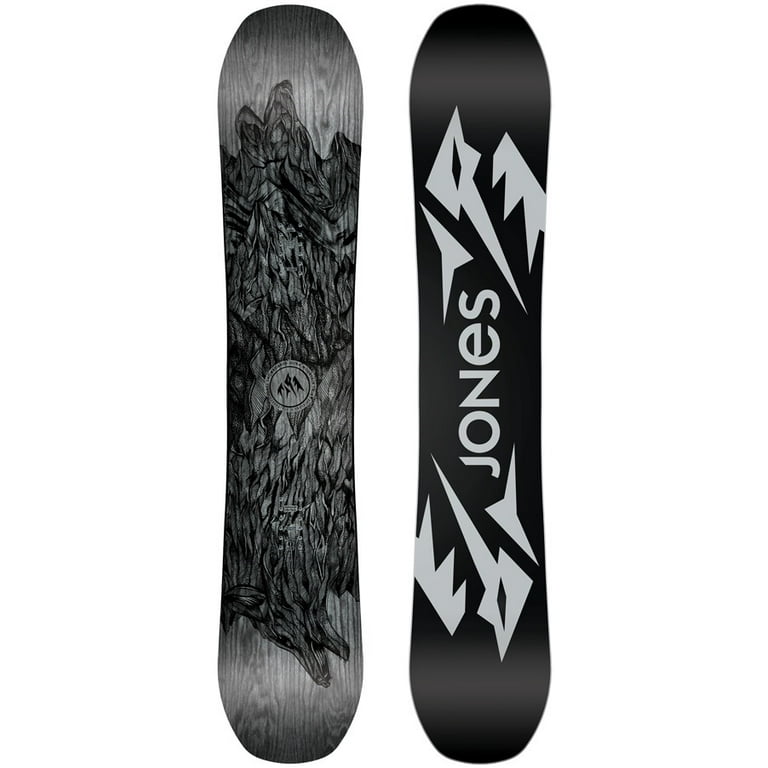 Jones Ultra Mountain Twin Snowboard Black 158w - Walmart.com