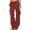 Wine, variant on Loose Cargo Pants for Women High Waist Tactical Travel Pants 6-Pockets Wide Leg Lounge Jogger Pants Y2K Streetwear