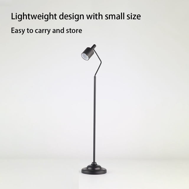 1/6 Action Figure Floor Lamp Exquisite Doll Ornament Decorating Accessory Miniature DIY 1:6 Scale Scene Decor Room Adorn Model Black
