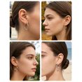 thumbnail image 4 of Set de 4 pares de aros WETEL plateados y dorados chapados en plata, 4 of 6