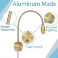 thumbnail image 2 of Bedside Reading Light, Bedroom Reading Lamp, 3w Led Touch Dimmable Brightness Minimalist Wall Headboard Reading Lamp, Adjustable Colour Temperature, 3, 2 of 5
