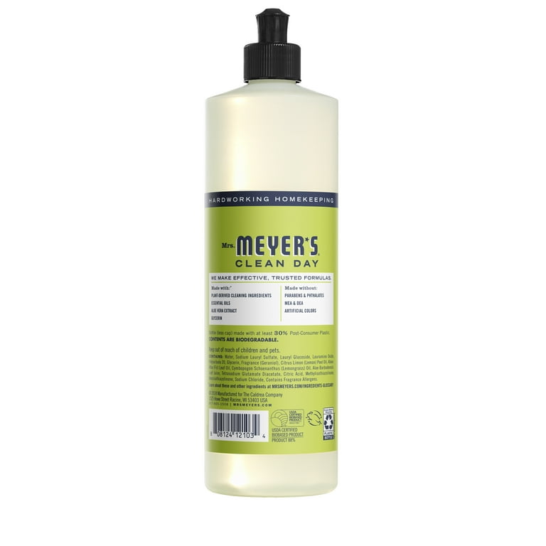 Mrs. Meyer s Clean Dry Dish Soap Lemon Verbena 16 fl oz Bottle