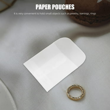 MLINS  50 Pcs Lai See Envelopes Small Plastic Mini Paper Pouch Office White