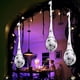 thumbnail image 1 of Paquete de 3 Decoraciones Colgantes de Arañas Brillantes para Halloween | Adornos Led de Calavera de Araña | Decoración de Pared para Porche | Artículos para Fiestas de Halloween | Decoración Festiva, 1 of 5