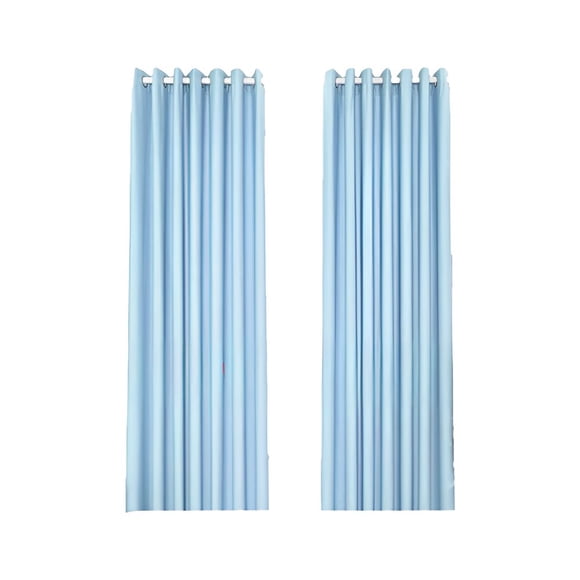 MesaSe AUQ Blackout Curtains Iron-Free Wrinkle-Control Surface Bedroom Curtains 2 Panel Sets Uv-Resistant Material Pinch Pleated Curtains Blackout Blue1