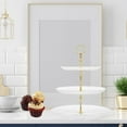 thumbnail image 4 of GUOOL Premium Cake Tiers Display Round Serving Decor for Baby Shower Home Birthday L Gold, 4 of 9