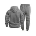 thumbnail image 4 of CONZONE Mens Sweatsuit 2 Piece Sets Casual Men's Jogging Tracksuit Set Solid Color Pullover Hoodie Sweatpants Sweat Suit for Men Cozy Fall Winter Athletic Track Suit Outfits, 4 of 4