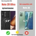 thumbnail image 2 of Camshield Armor Samsung Note 20 Ultra Étui, Protection contre les Chutes avec Support Anneau, Protecteur d'Objectif Intégré pour Note 20 Ultra Absorption des Chocs Étui de Protection pour Téléphone 6.9 Pieds' (Noir), 2 of 7