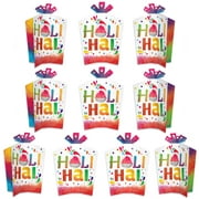 Big Dot of Happiness Holi Hai - Table Decorations - Festival of Colors Party Fold and Flare Centerpieces - 10 Count