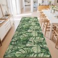 thumbnail image 3 of Hallway Runner Rug 2'x6', Tropical Leaves Kitchen Runner Rugs Non-Slip Carpet Mats, Watercolor Retro Country Summer Leaf Bedside Rugs Runners Washable Floor Carpet for Bathroom Laundry Room, 3 of 8