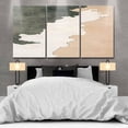thumbnail image 3 of Abstract Watercolor Beach Waves Canvas Wall Art 3 Panels, Retro Brown Sand Framed Wall Decor Modern Artwork Prints Painting for Living Room, Bedroom, Kitchen & Cafe Decor 20" x 24", 3 of 6