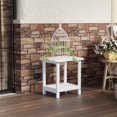 thumbnail image 3 of Prime Garden Patio Side Table Rectangle Adirondack Table for Outdoor,White, 3 of 7