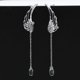 thumbnail image 3 of HomeKingdee Angel Wing Crystal Drop Dangle Ear Clip Cuff - Silver-Plated Alloy Rhinestone Earrings for Women Fashion Jewelry Gift, 3 of 8