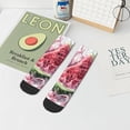 thumbnail image 5 of Salouo Watermelon Splash Realism Art Pattern Unisex Middle Tube Socks,Middle-Finger Knee High Socks Over The Calf Tube Stocking Crew Stockings for Women and Men Tube Socks, 5 of 8