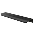 thumbnail image 2 of Tirador de borde de dedo de montaje trasero negro, manija oculta de aluminio, lengüeta oculta para el hogar, cocina, sala de estar, cajón de puerta, 4 Uds., 2 of 5