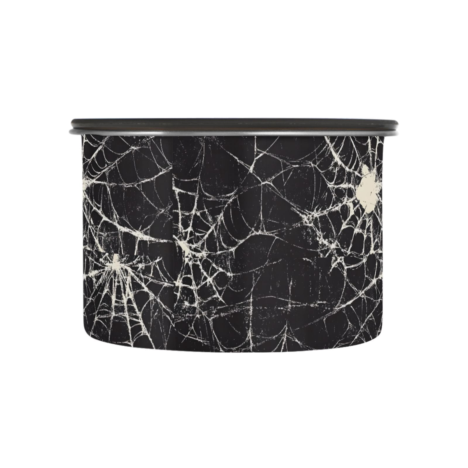 Halloween Spider Web Airtight Coffee Bean Canister 30oz Food Storage Containers with Lids For Gournd, Tea, Sugar, Flour, Rice, Cereal, Candy Cookie Jar