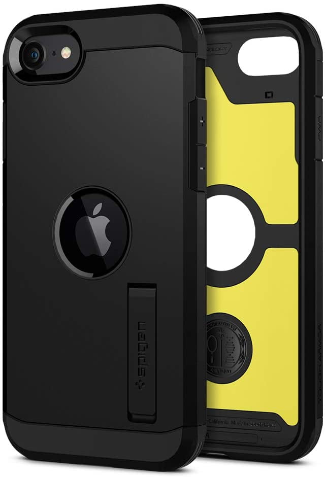 Spigen Tough Armor Works with Apple iPhone SE 2020 Case (2020) Black